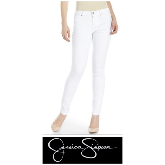 jessica simpson white jeans